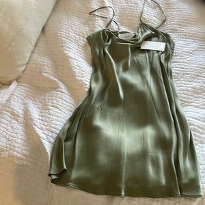 ARITZIA NEW WITH TAGS green slip dress